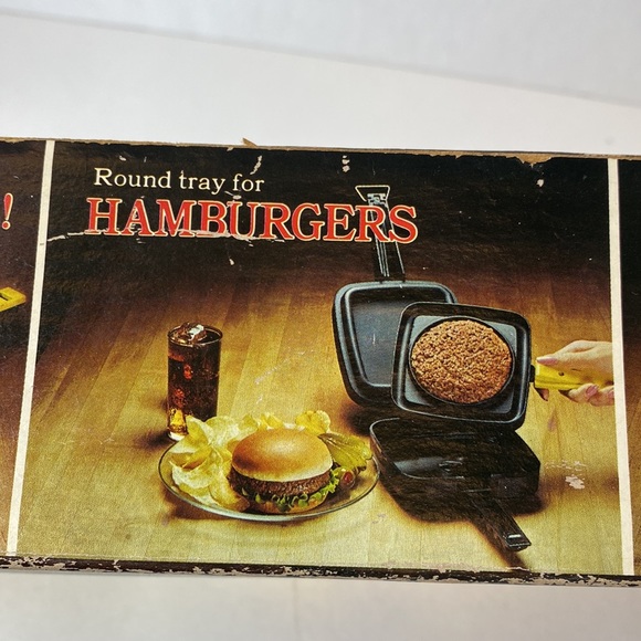 NIB Vintage Master Chef Vintage Sandwich and Hamburger Quick Cooker in Box - Picture 10 of 11